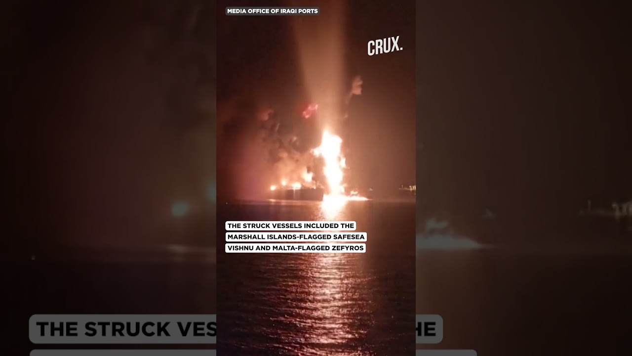 Oil Tankers Erupt In Flames After Suspected Iranian Strike Near Iraq