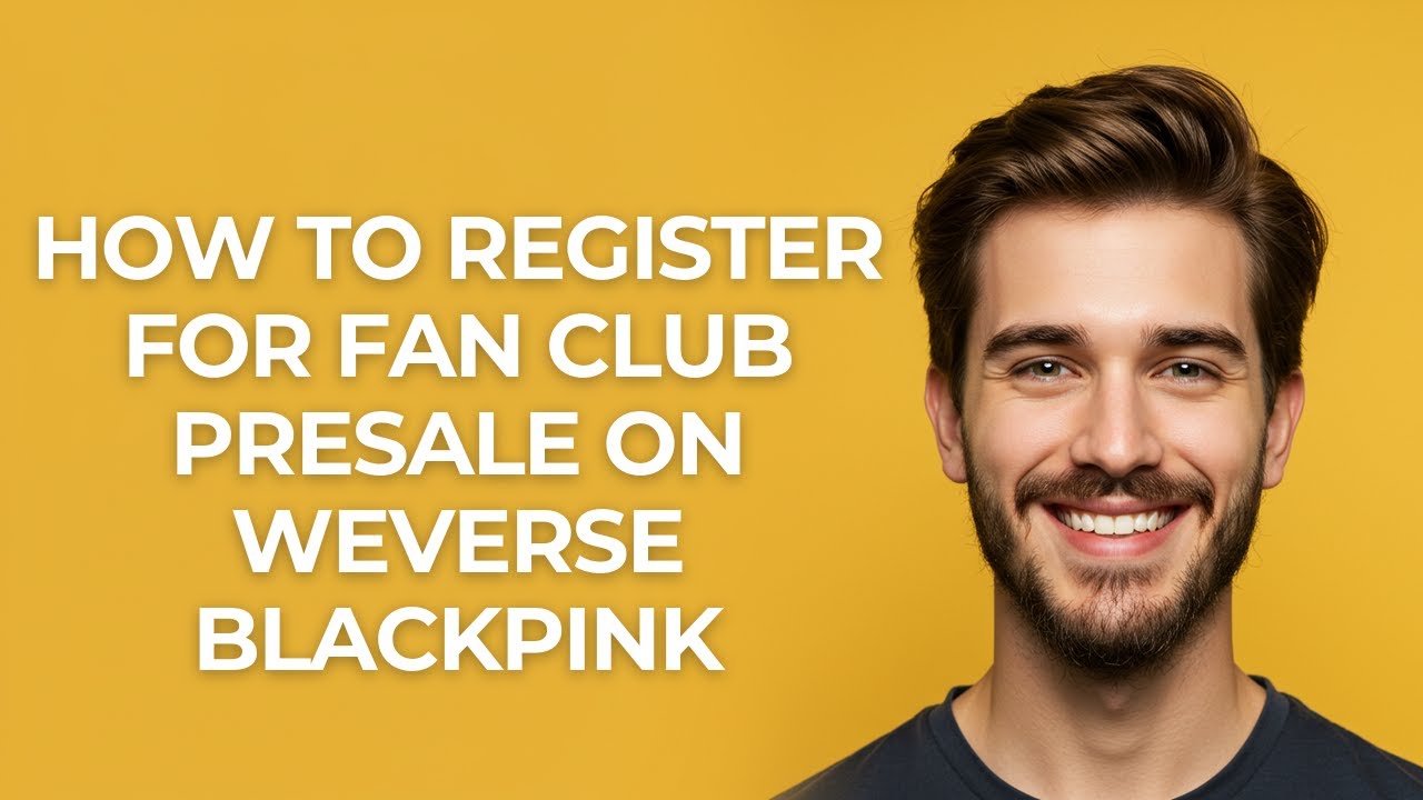 How to Register for Fan Club Presale on Weverse Blackpink - GUIDE!