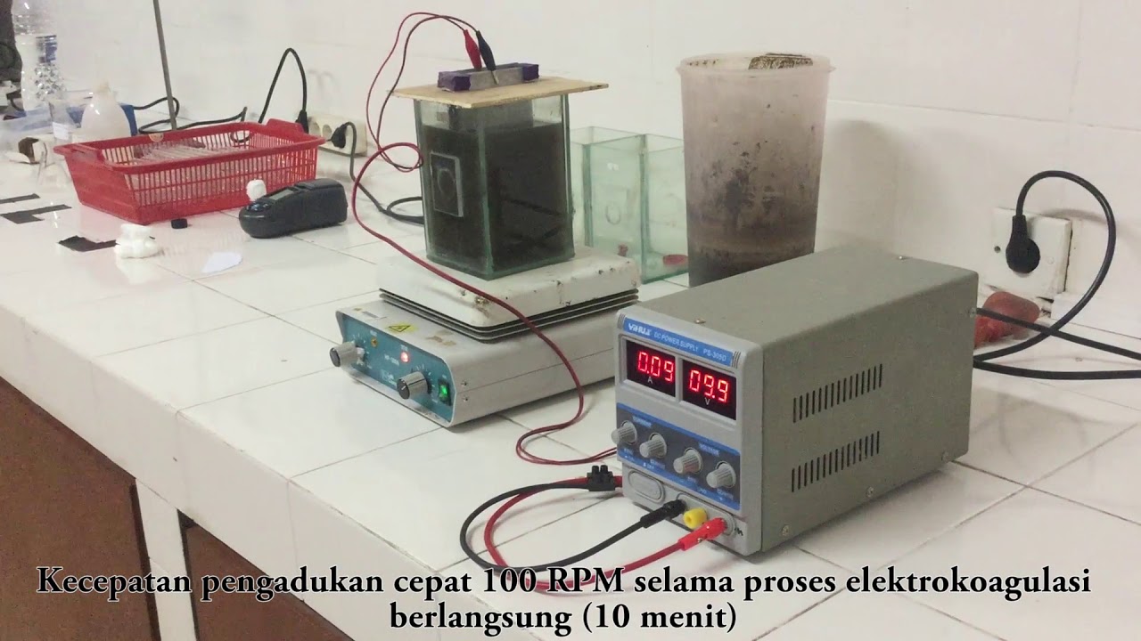 Penyiapan Alat Elektrokoagulasi