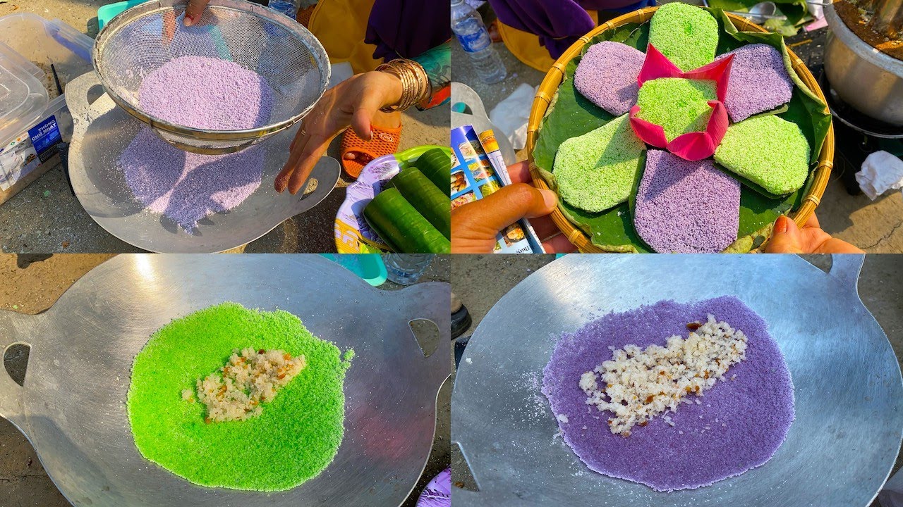 Độc đáo món bánh rây (bánh dứa) 3 màu siêu hiếm chỉ còn sót lại ở Sóc Trăng