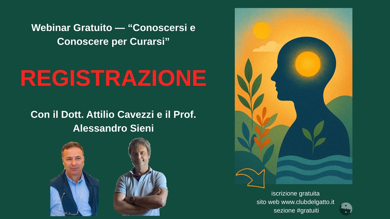 Conoscersi e Conoscere per Curarsi con Il Dott. Attilio Cavezzi e il Prof Alessandro Sieni