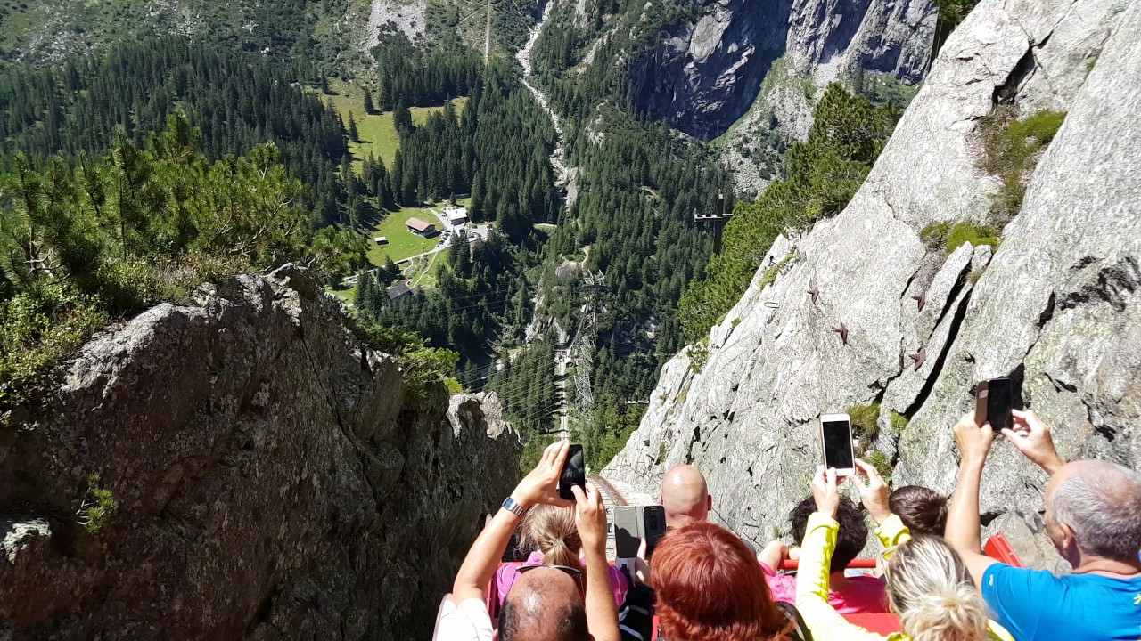 Gelmerbahn Abfahrt komplett in 4k
