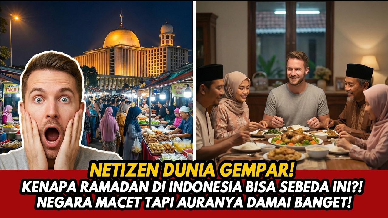 NETIZEN DUNIA GEMPAR! KENAPA RAMADAN DI INDONESIA BISA SEBEDA INI?! NEGARA MACET TAPI DAMAI BANGET!
