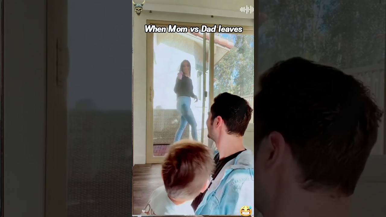 Dad and mom leave 🤣😂#funny #usa #youtube #funnyvideo #love #baby