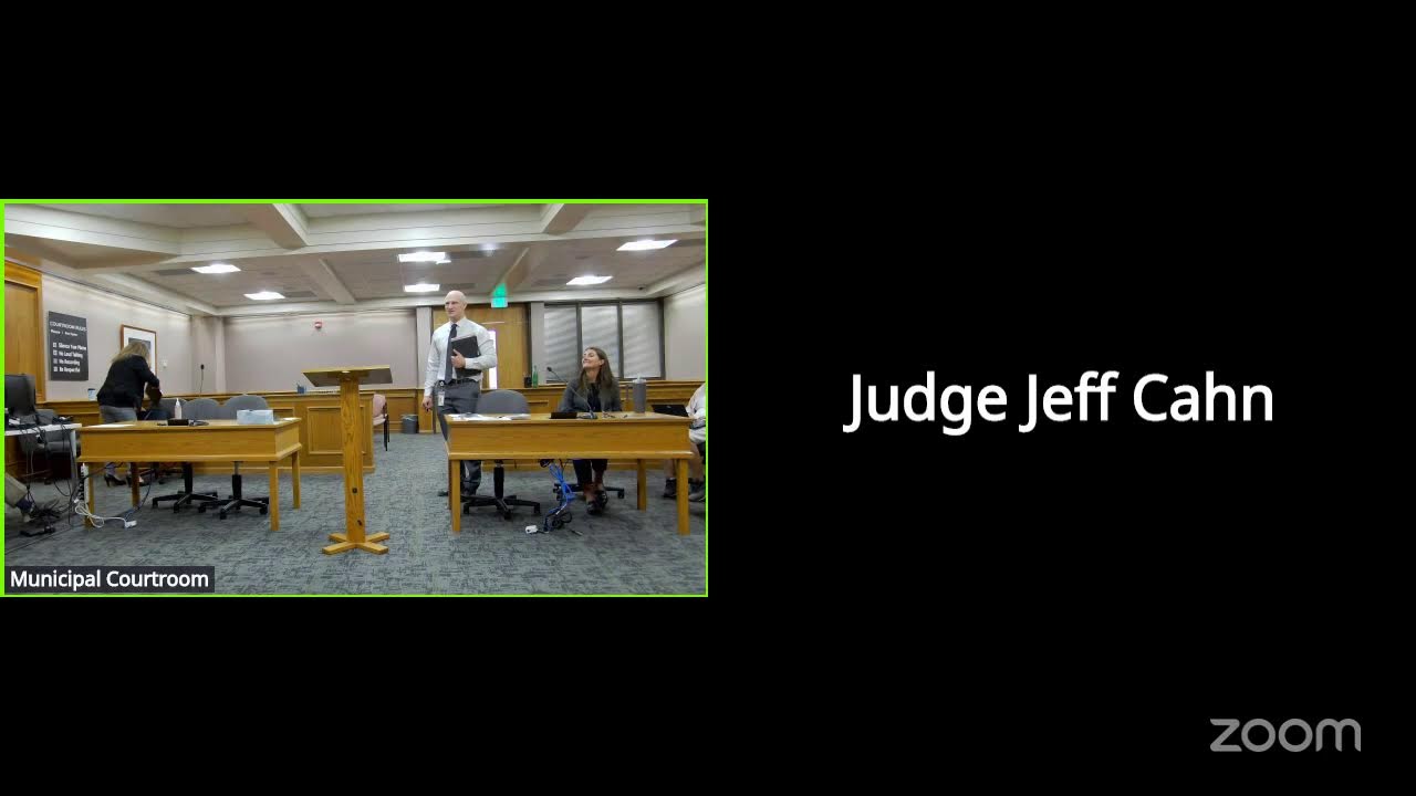 Tuesday, Boulder Municipal Court Session