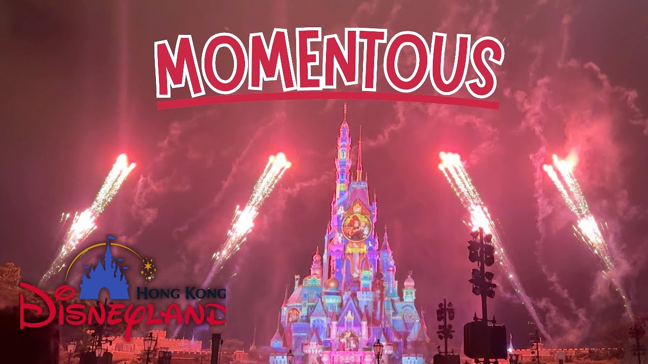 Momentous 2025 - Full Disney Fireworks & Light Show! Hong Kong Disneyland | Edward and Anacelle