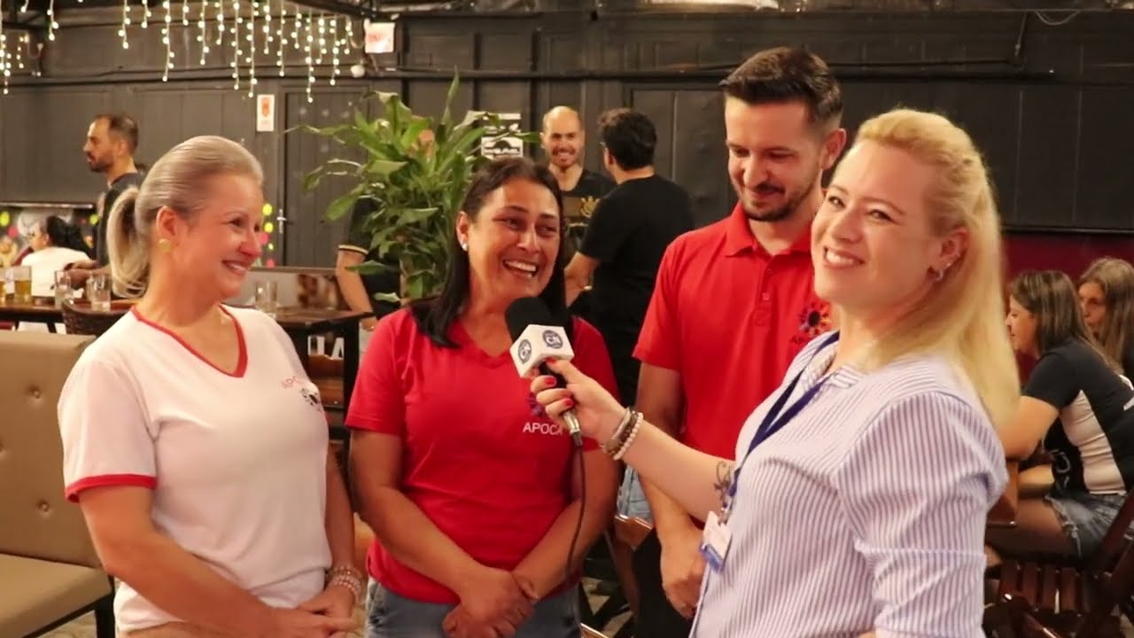 Jane, Eva e Douglas falam sobre a doação para a APOCA feita pela VLOZ Assessoria Esportiva