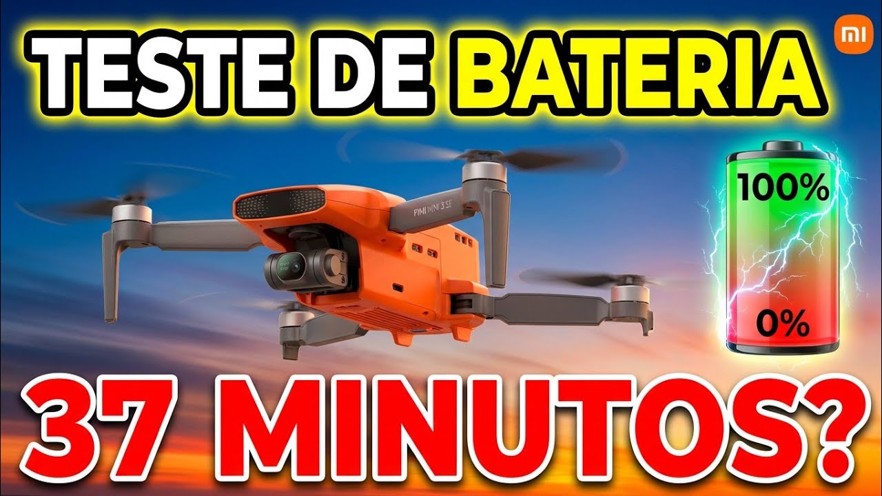 FIMI Mini 3 SE (Xiaomi): Teste REAL da Bateria! Quanto tempo dura DE VERDADE? (Autonomia em Voo)