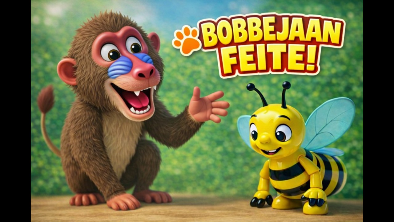 Kom Leer oor Bobbejane met Bee-Bee die By | Diere vir Kinders