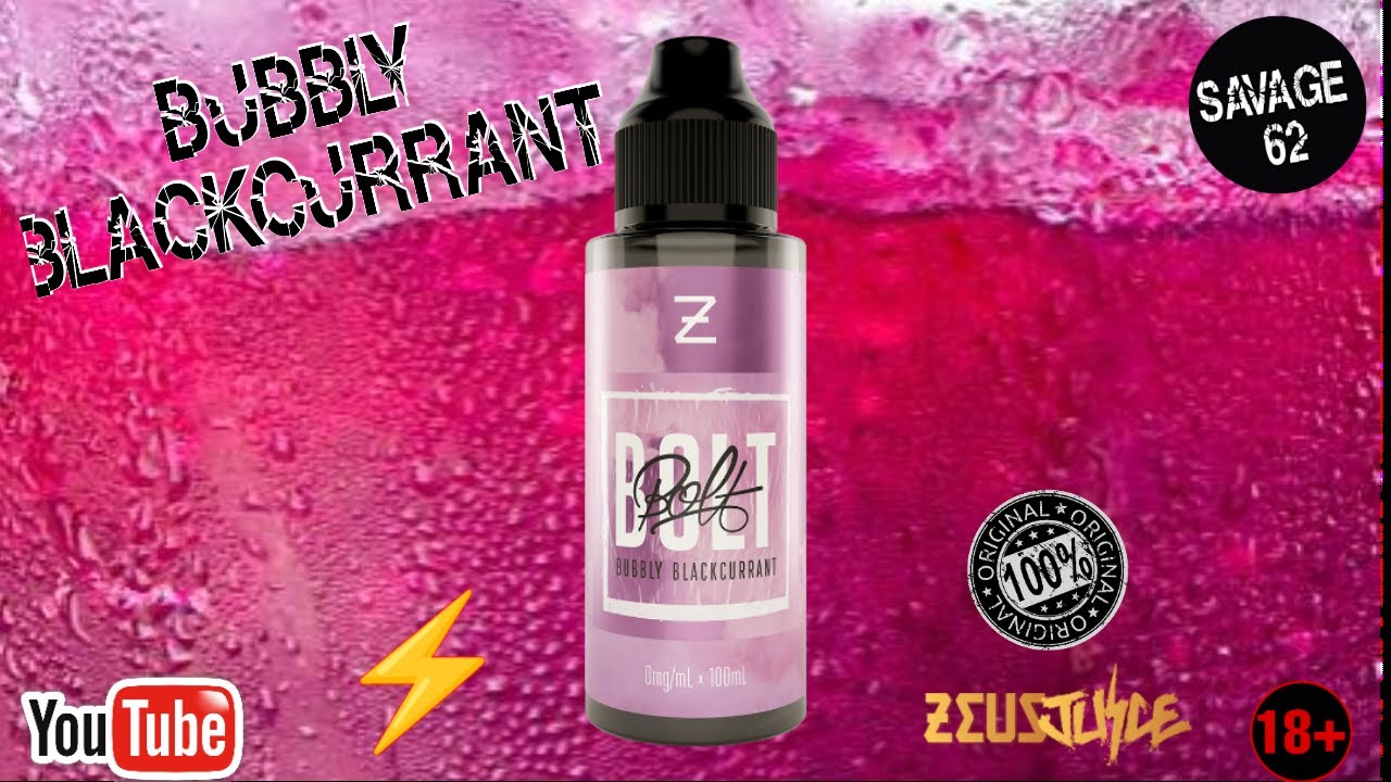 ZEUS JUICE  BOLT :-BUBBLY BLACKCURRANT ELIQUID REVIEW 🔞 #zeusjuiceuk #eliquidreview