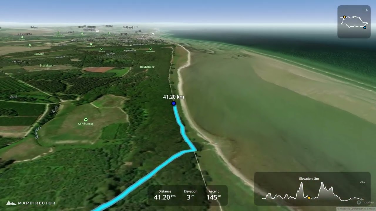 Boucle au départ de Grenaa à Fjellerup Strand