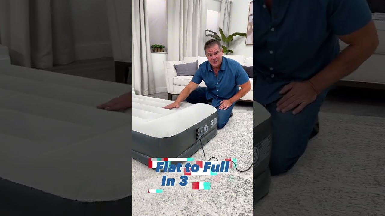 SleepLux Inflatable Mattress #productdemo #sleep #inflatable #mattress #productreview #branding