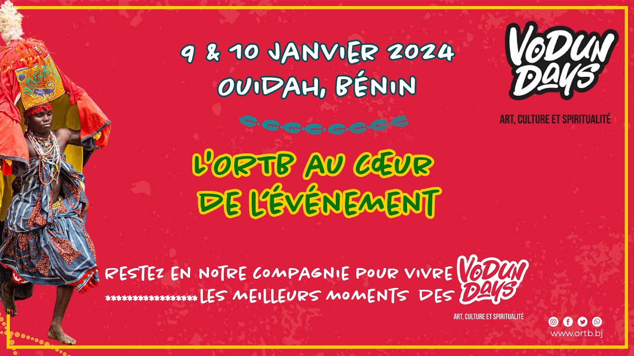 Plateau spécial Vodun Days du 10 Janvier 2024 sur l'ORTB