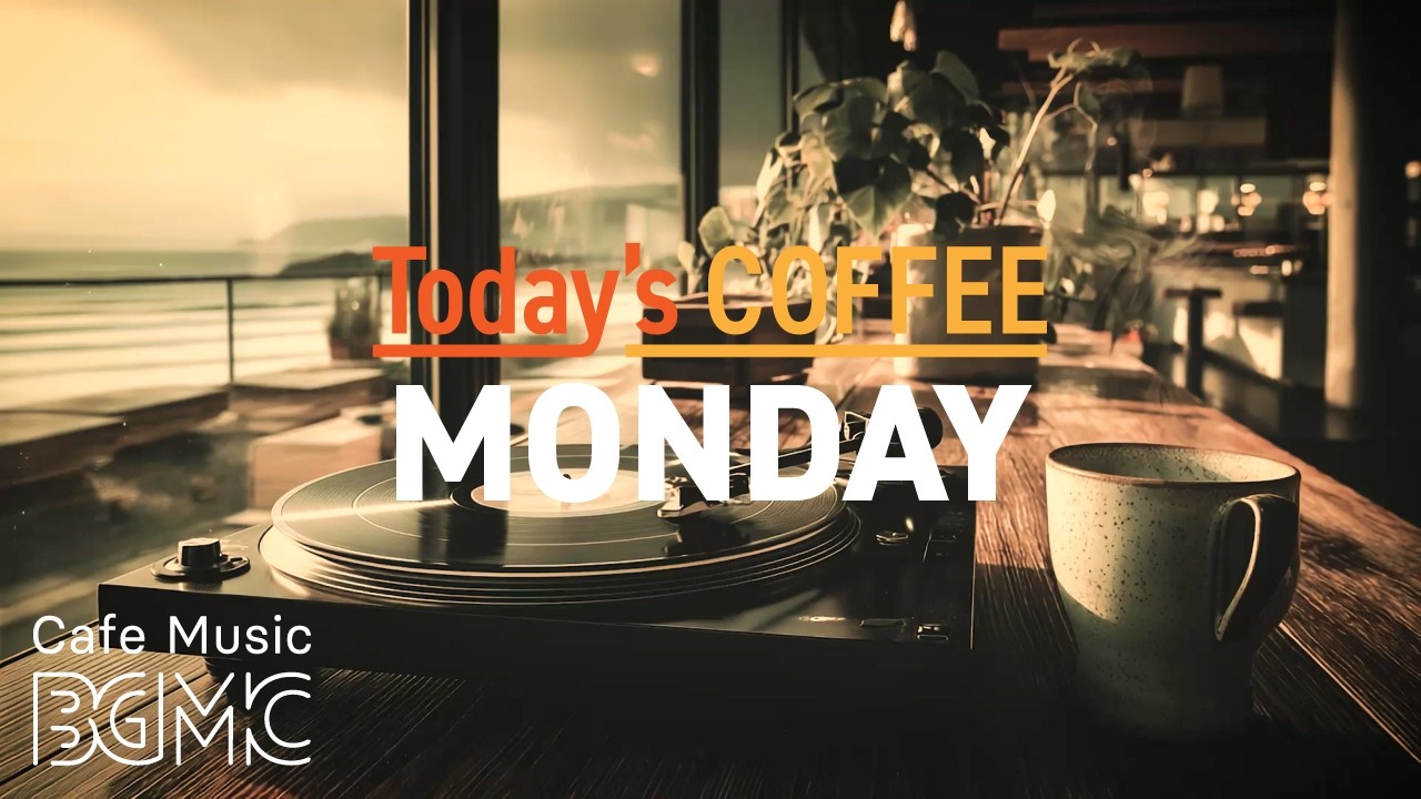 Jazz Relaxing Music ☕ Seaside Terrace Cafe Jazz - Smooth Piano & Bossa Nova for Monday Work