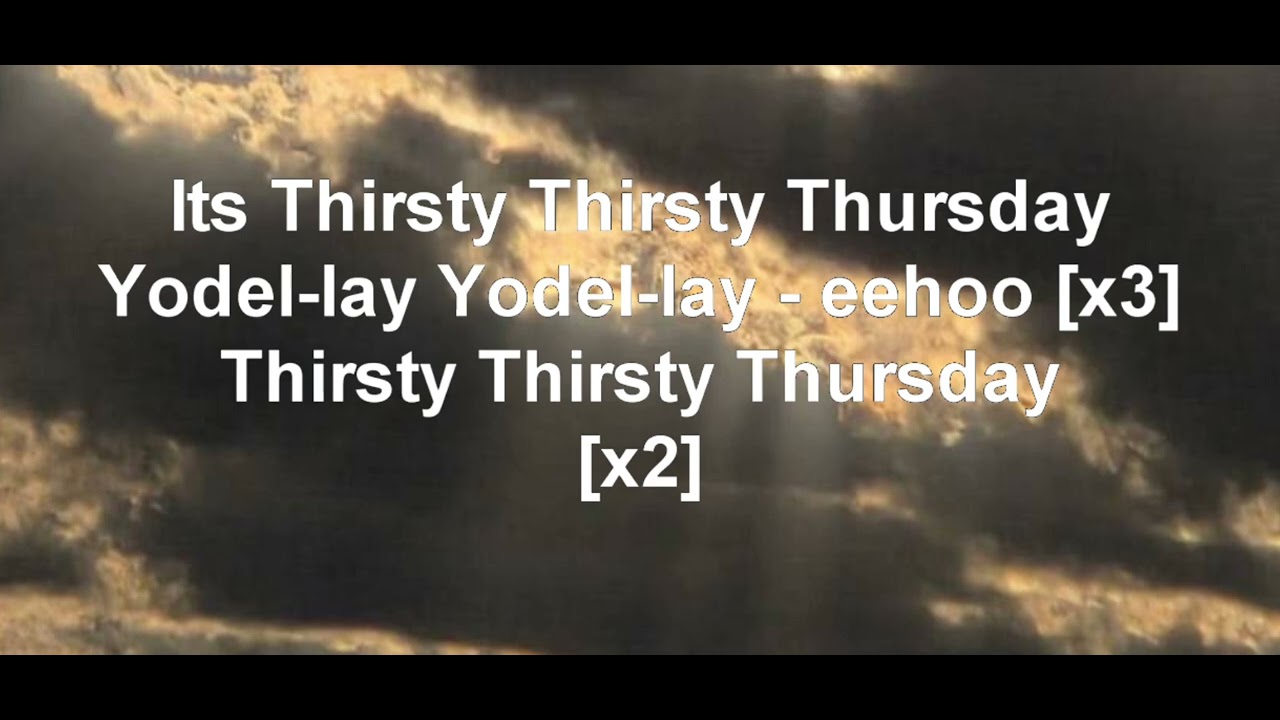 Thirsty by AJR karaoke!