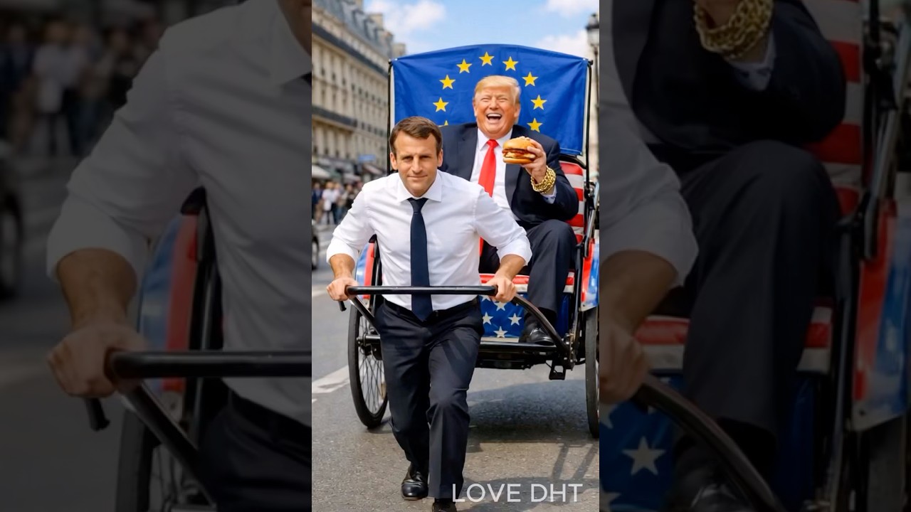 The French president was bribed by Putin.#trump#putin#funny#shorts