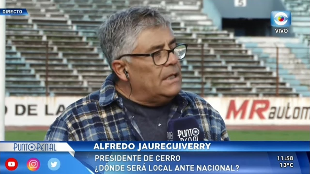 ALFREDO JAUREGUIVERRY. EL PRESIDENTE DE CERRO HABLA SOBRE EL ESTADO DEL TR&Oacute;CCOLI.