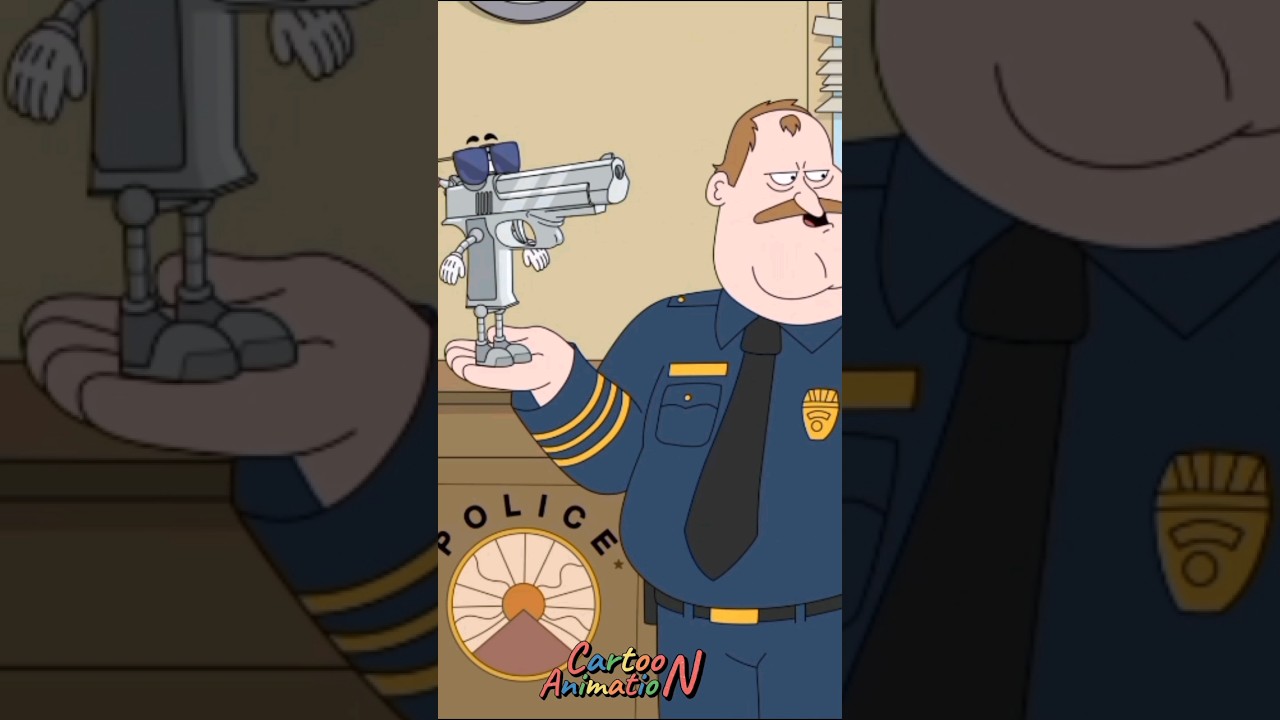 Aiming the gun at the black guy |Paradise PD| #cartoon #cartoonshorts #cartoonNAnimation #paradisepd