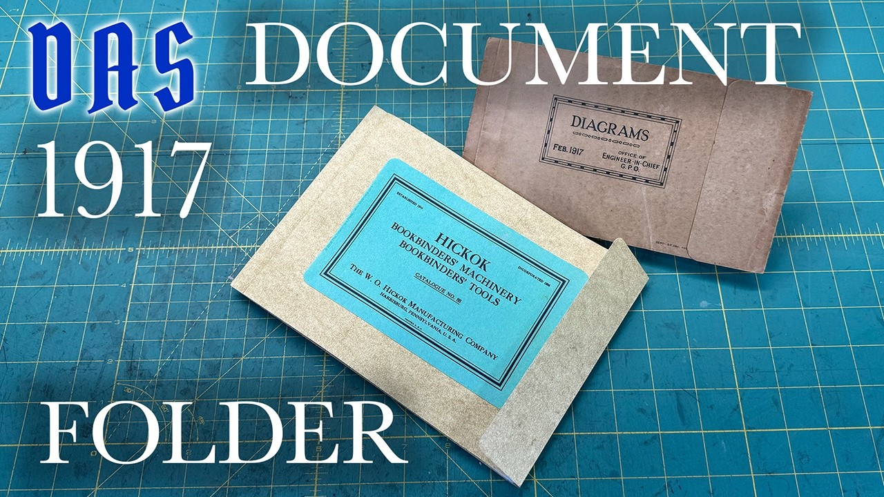 Replicating a 1917 Document Folder // Adventures in Bookbinding
