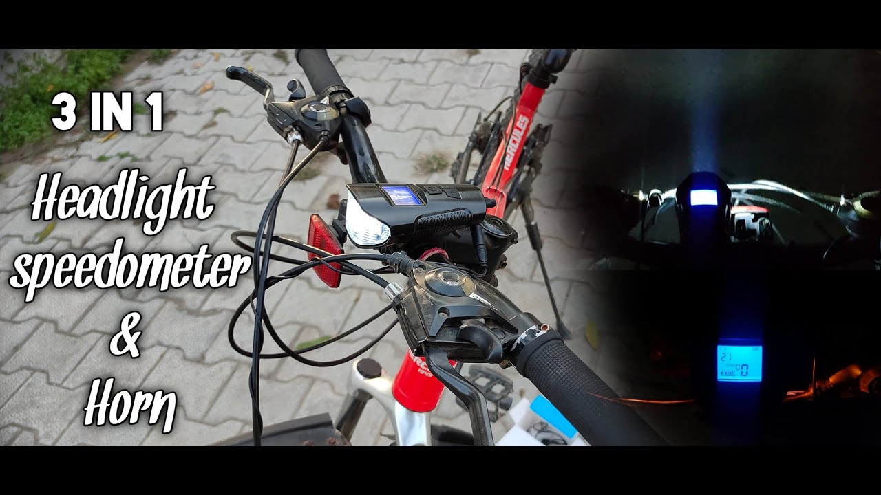 3 in 1 Headlight with Speedometer and Horn. Affordable and Best in Range