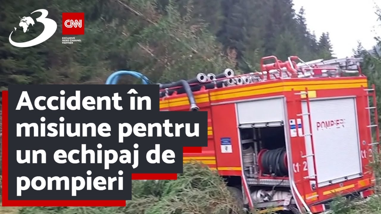 Accident în misiune pentru un echipaj de pompieri