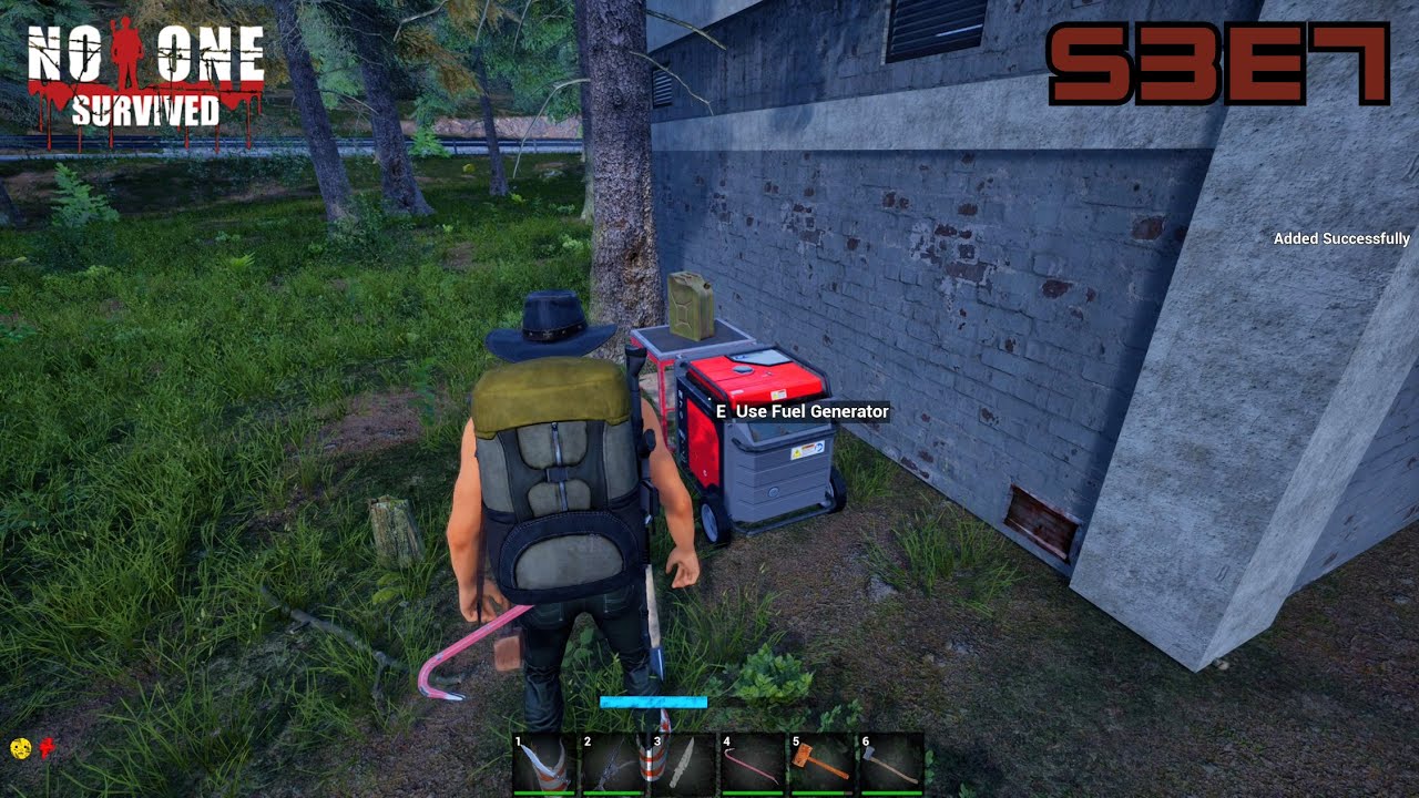 No One Survived S3E7 We have Power! Power Generator and Battery Table Completed!