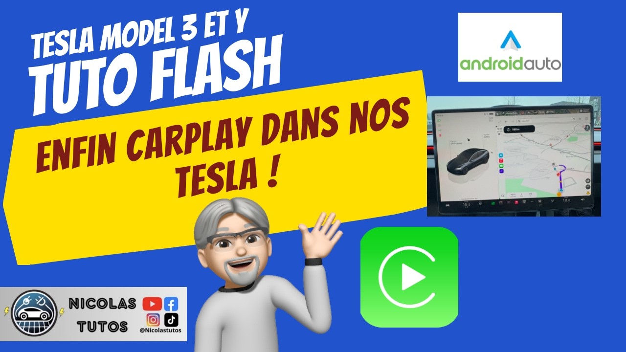 Tuto Flash Tesla Model 3 et Y : Enfin Carplay Sur nos Ecran !