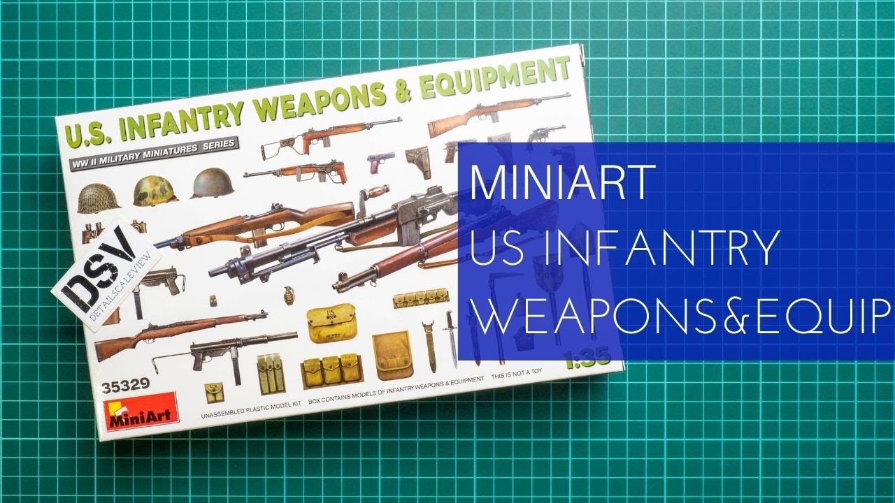 Miniart 1/35 US Infantry Weapons and Equipment (35329) Review