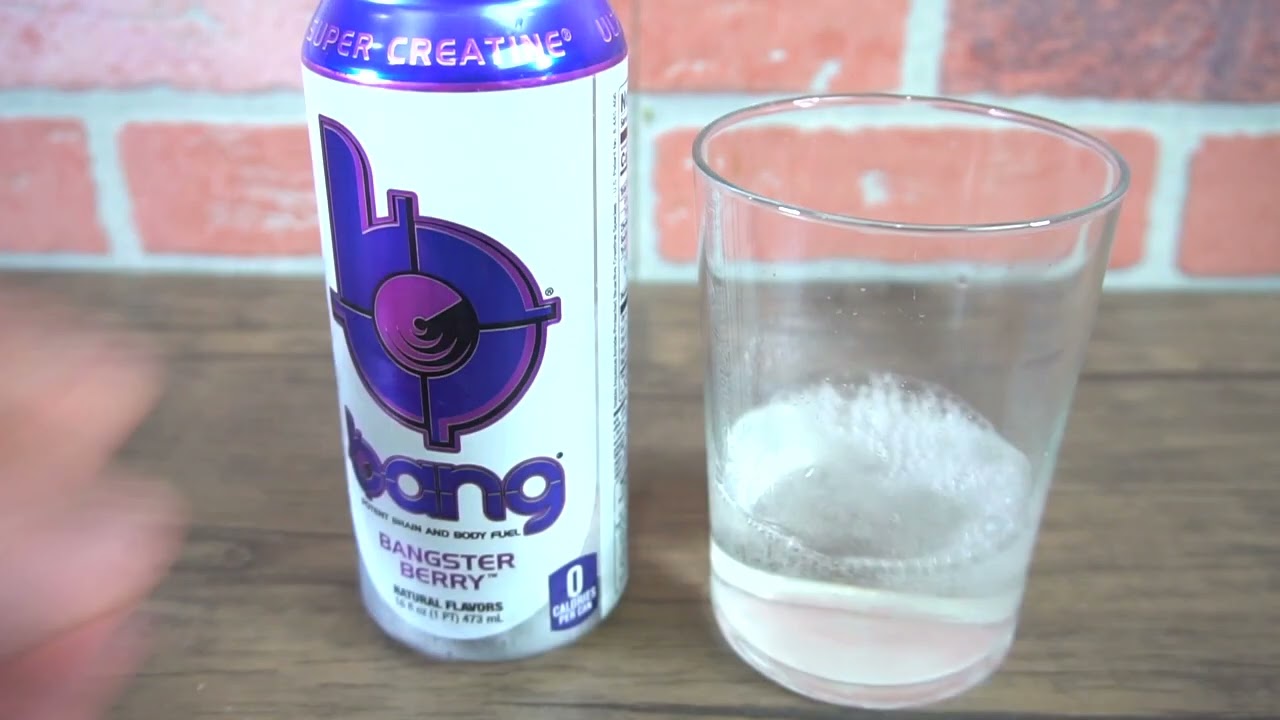 Bang Bangster Berry Energy Drink, 0 Calories, Sugar Free with Super Creatine