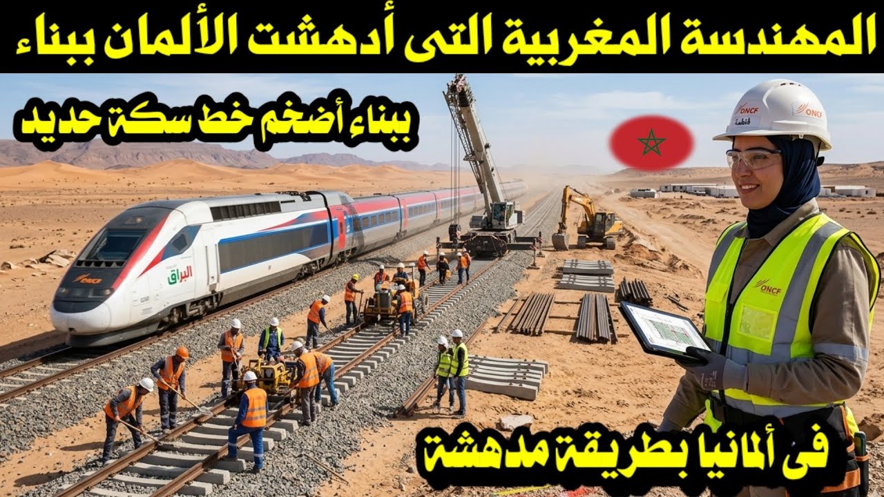 المهندسة المغربية التى أدهشت الألمان ببناء أضخم خط سكة حديد فى ألمانيا بطريقة مدهشة 