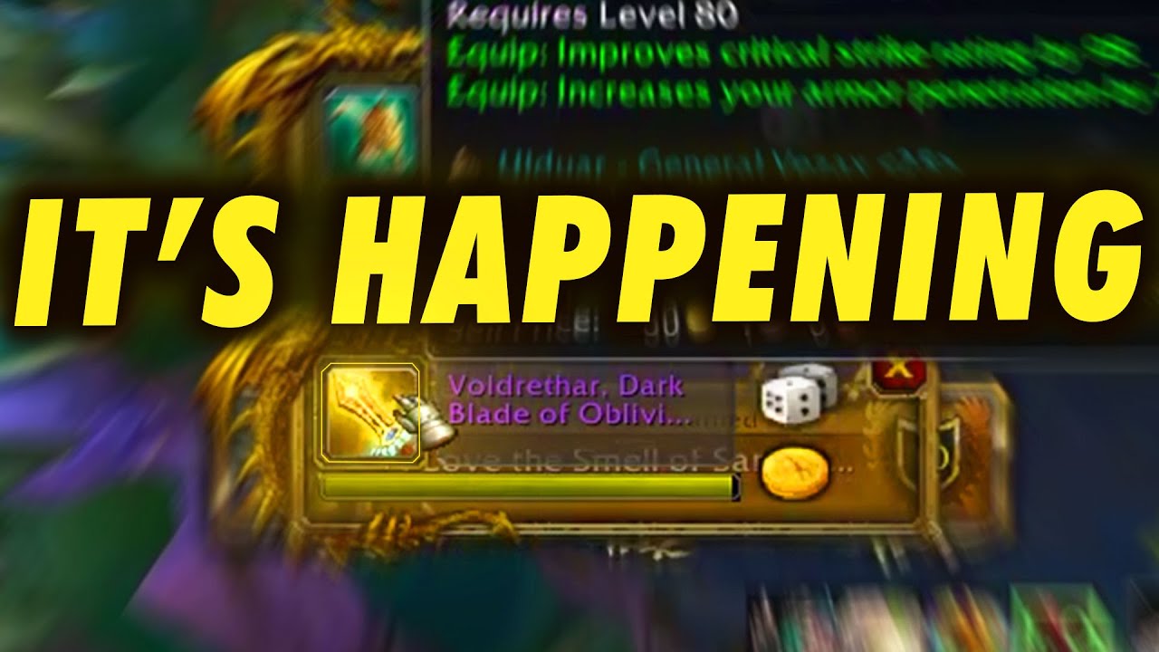 The Ulduar Dream Weapon dropped! But, Who gets it!?