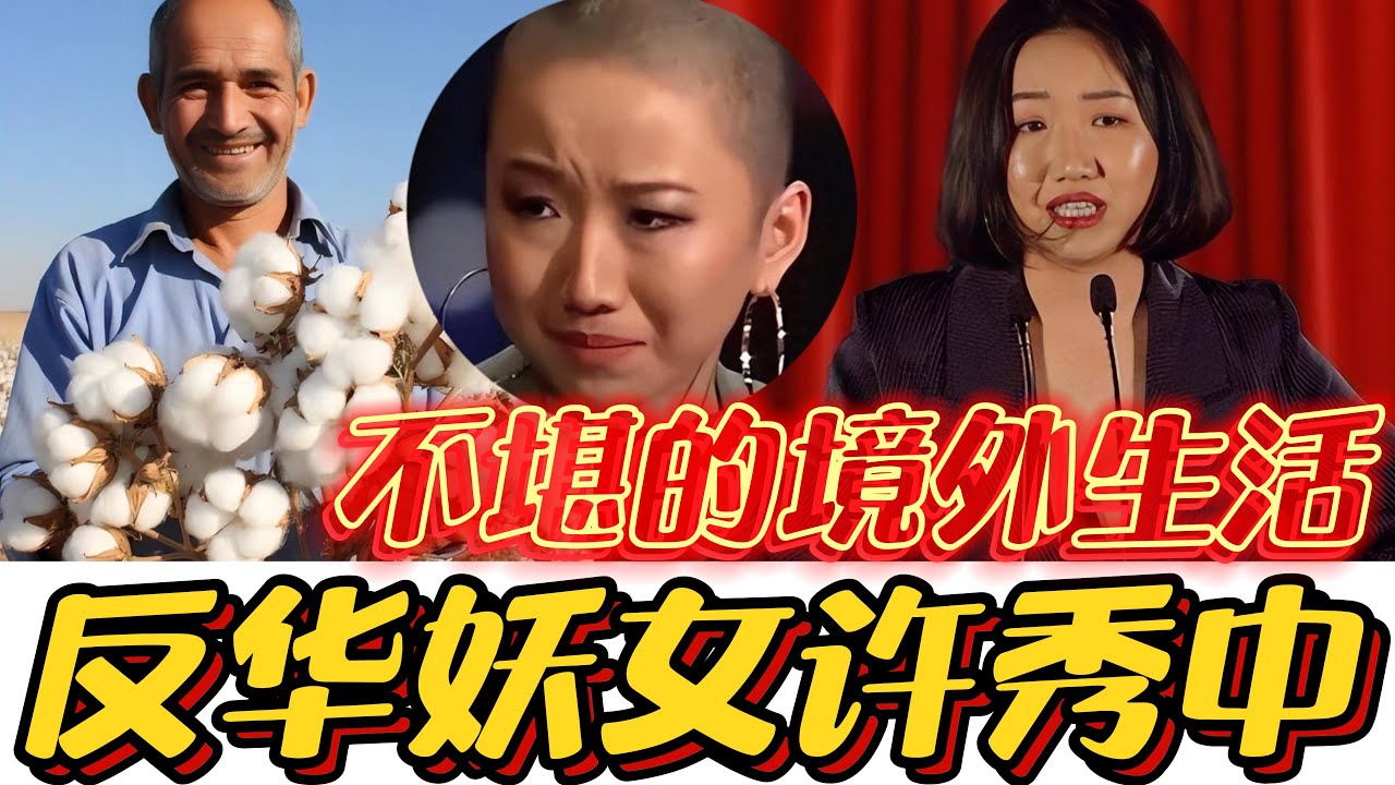反华妖女许秀中，她靠抹黑中国换取西方荣华富贵，如今下场如何？#许秀中#新疆棉#反华#抹黑