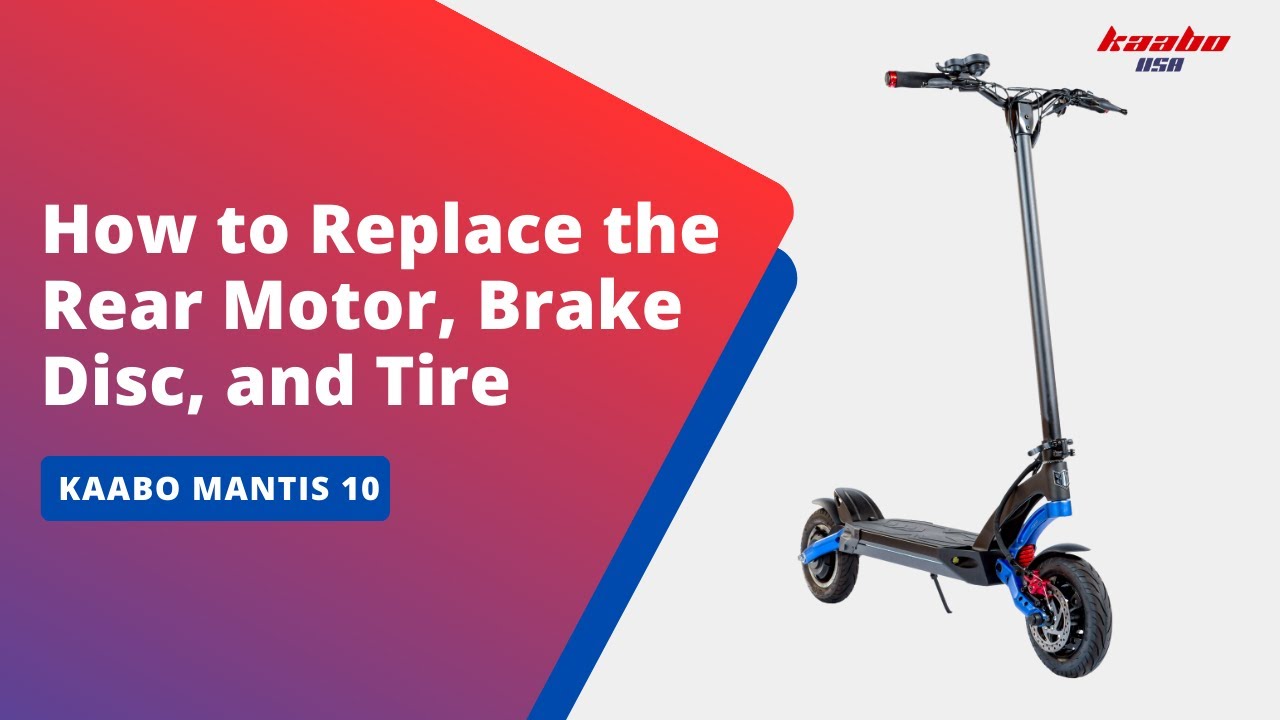 Kaabo Mantis10丨How to Replace the Rear Motor, Brake Disc, and Tire