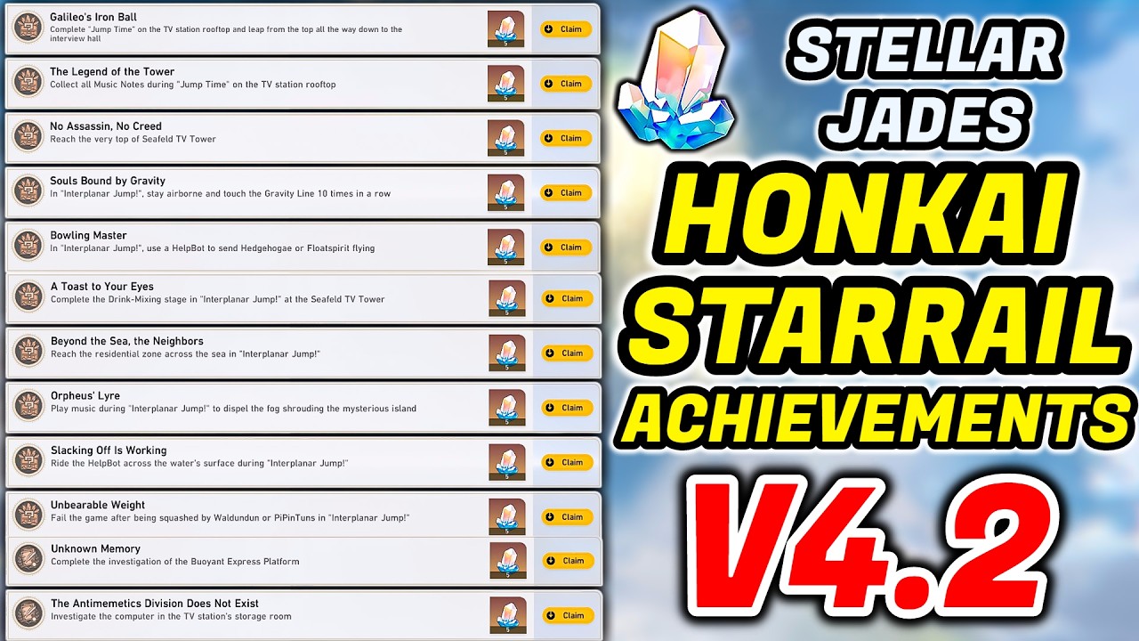 HSR 4.2 Hidden Achievements | Honkai Star Rail Hidden Achievements Guides