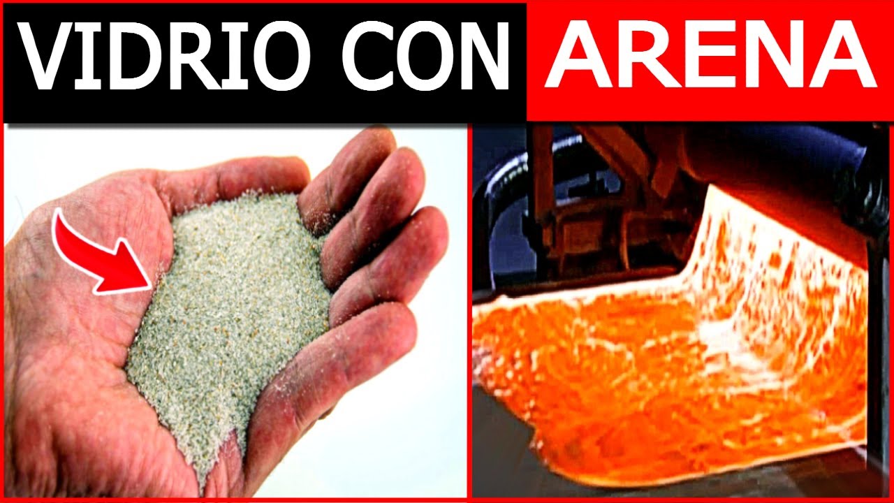 ASÍ se HACE el VIDRIO con ARENA