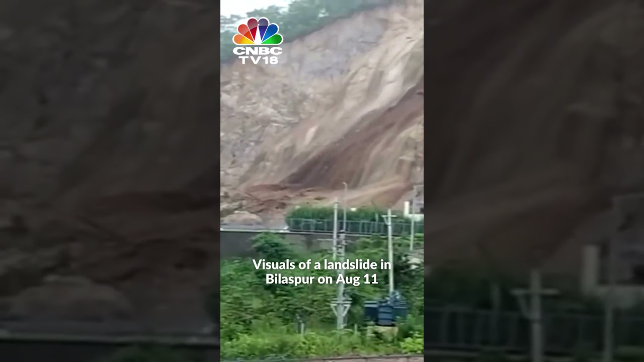 Himachal Rains: Yet Another Landslide In Himachal Pradesh | Bilaspur Landslide | #short