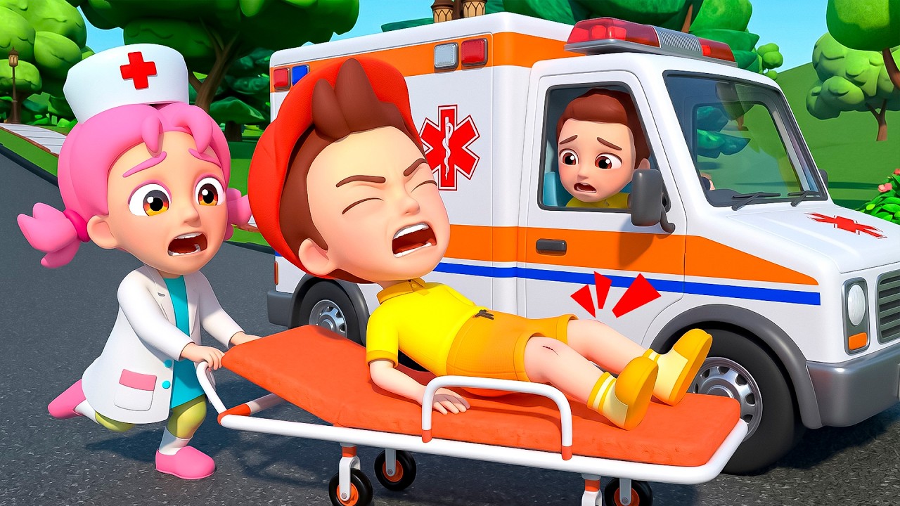 Boo Boo Song | Wheels on the Ambulance | Kids Songs by Nomad Kids Cartoon