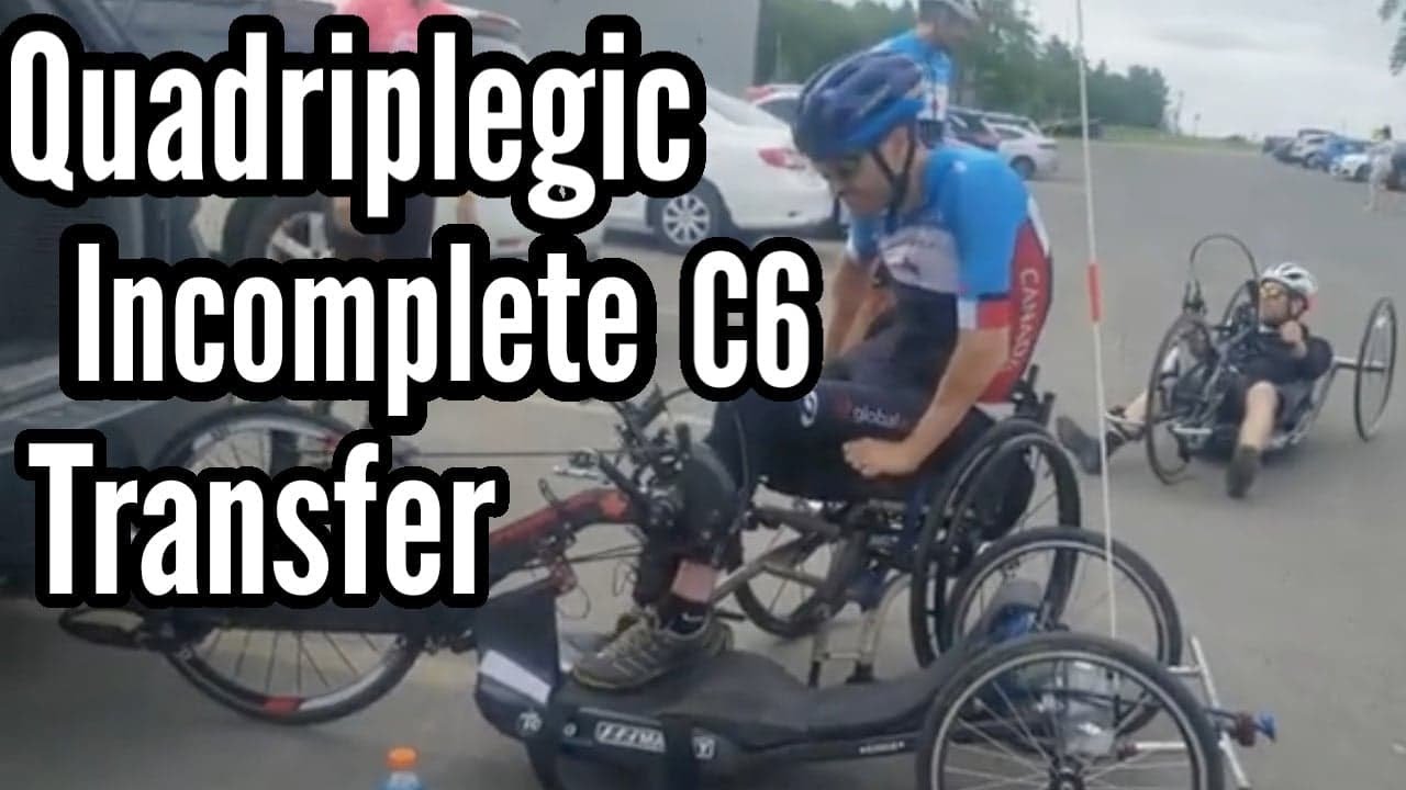 Quadriplegic Incomplete C6 Wheelchair Transfer #quad #quadriplegic #injury #independence