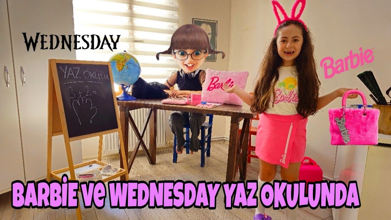 BARBİE ESMA ve WEDNESDAY GICIK PELİNSU YAZ OKULUNDA ÖĞRETMENİ ÇILDIRTTI