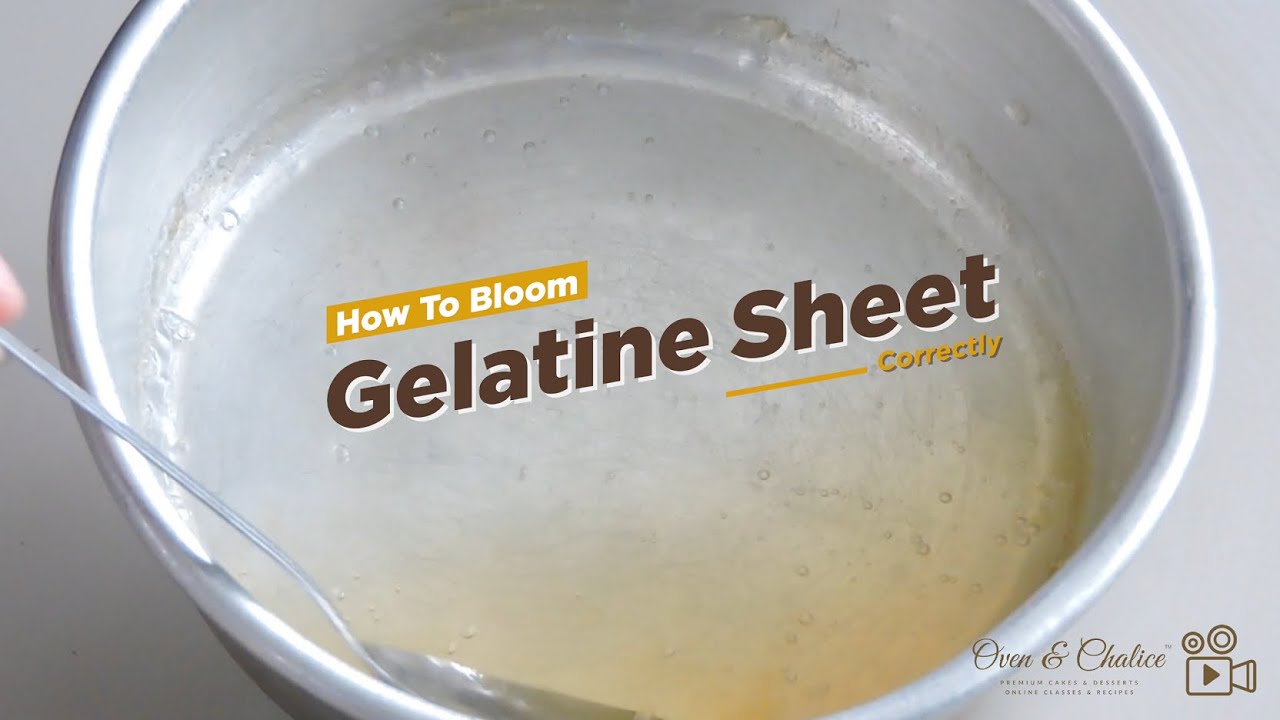 How To Bloom Gelatine (Sheet) Correctly