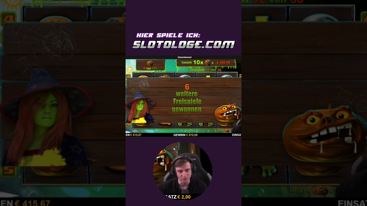 Hexenkessel online 🤩 #slots #casino #bigwin #shorts #spielothek #jackpot #foryou #merkur #gambling