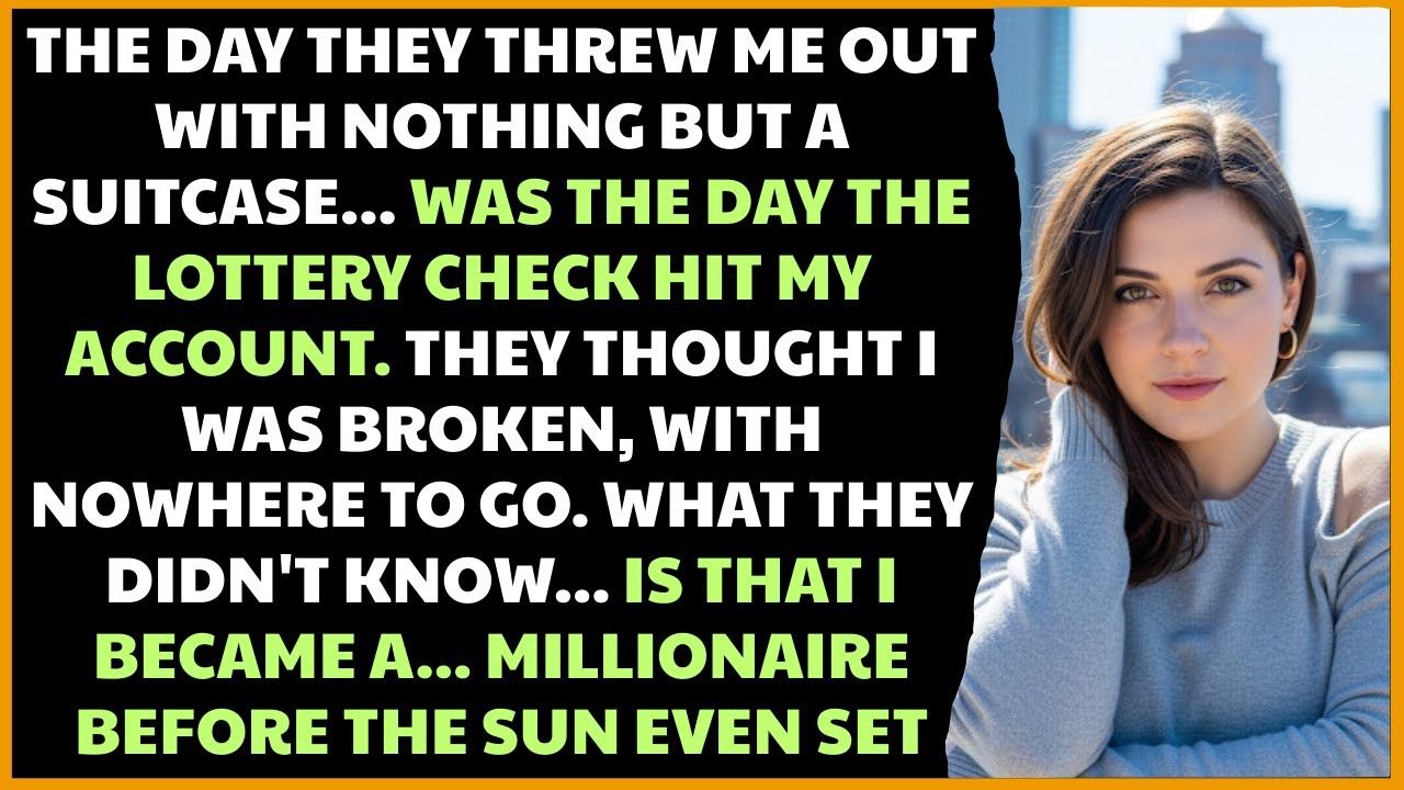The Day My Parents Kicked Me Out With A Suitcase… Was The Day The Lottery Hit. By Dawn, I Was Rich.