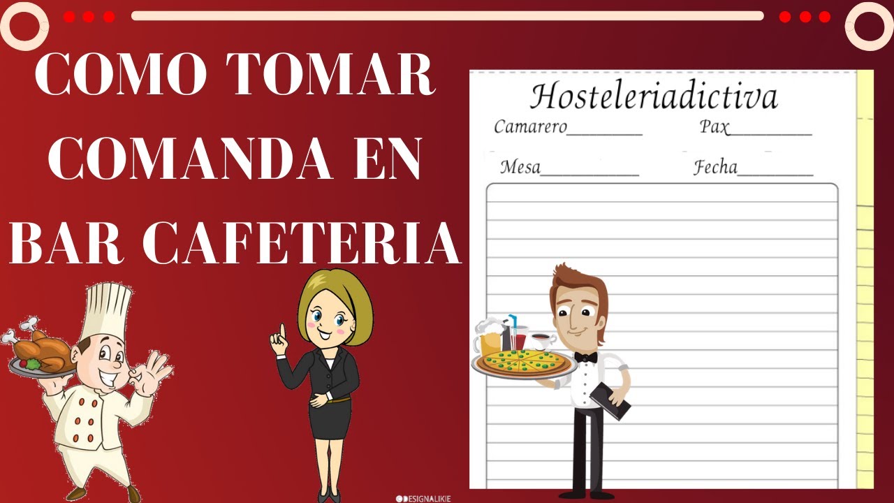 📝Como tomar COMANDA en BAR-CAFETERIA👩‍🍳[Hostelería y Camareros ]✅