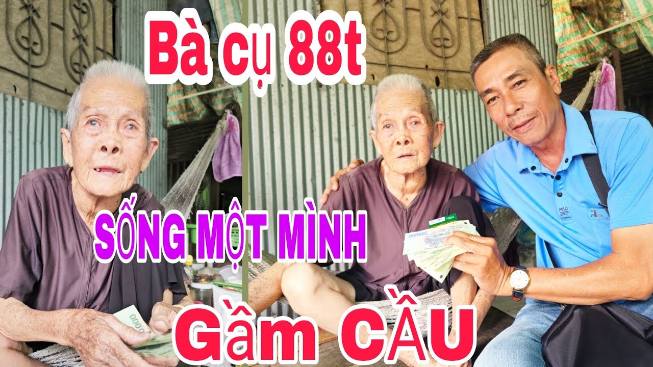 Xót xa bà cụ 88t sống một mình dưới Gầm Cầu 