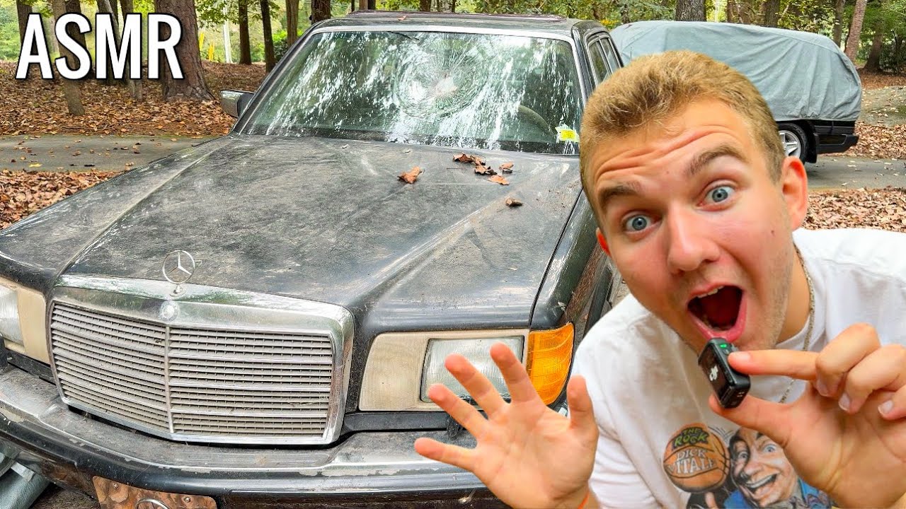 ASMR with Abandoned car ⚠️