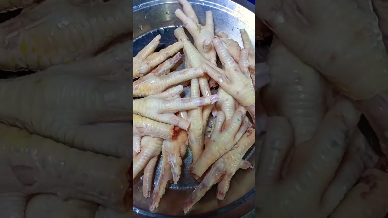 How to peel & clean chicken feet easily | #shorts #trending # satisfying