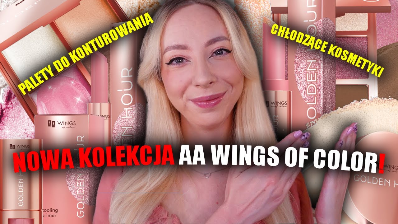 AA WINGS OF COLOR GOLDEN HOUR! TEST NOWEJ KOLEKCJI KOSMETYKÓW Z ROSSMANNA!