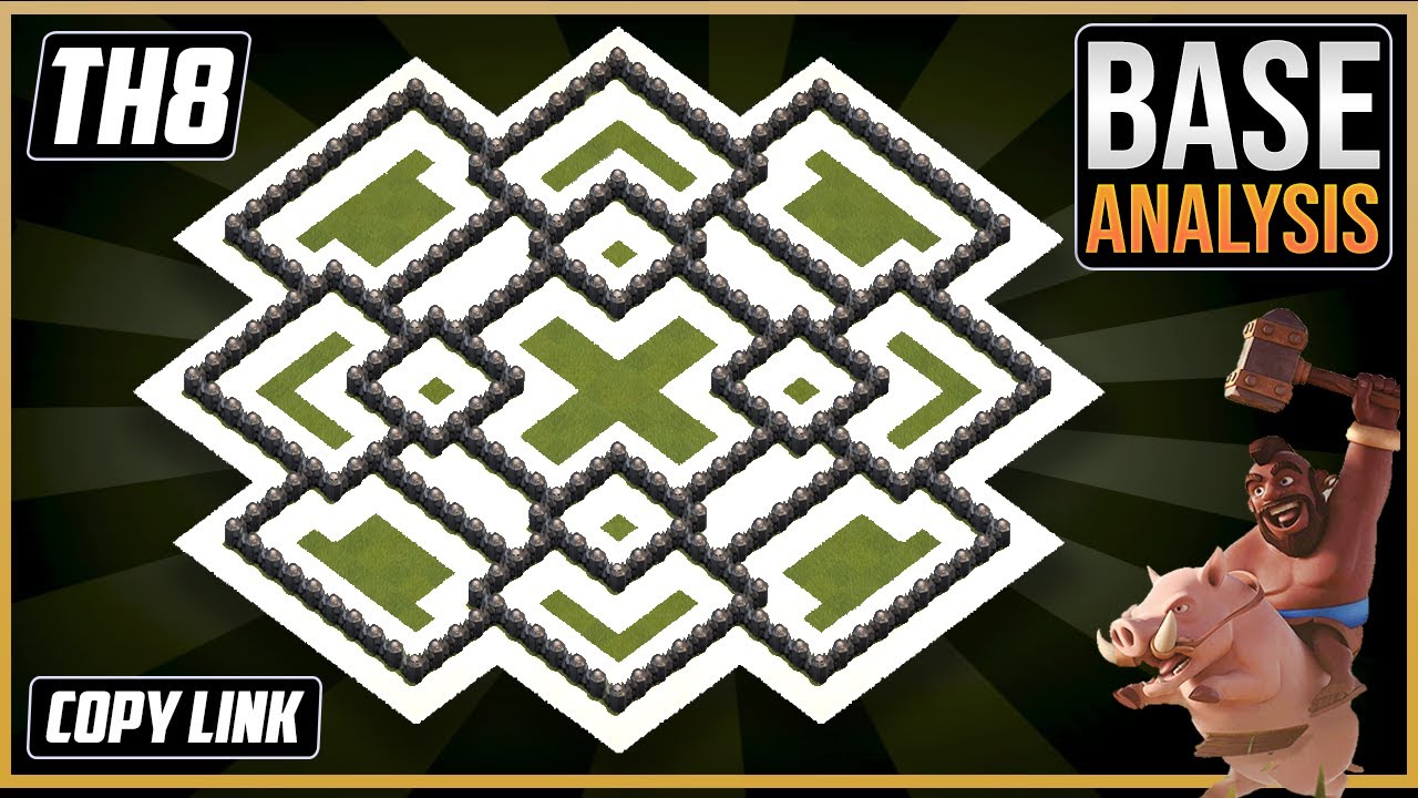LEGENDARY TH8 HYBRID/TROPHY[defense] Base 2025!! Town Hall 8 Hybrid Base Design &ndash; Clash of Clans COC