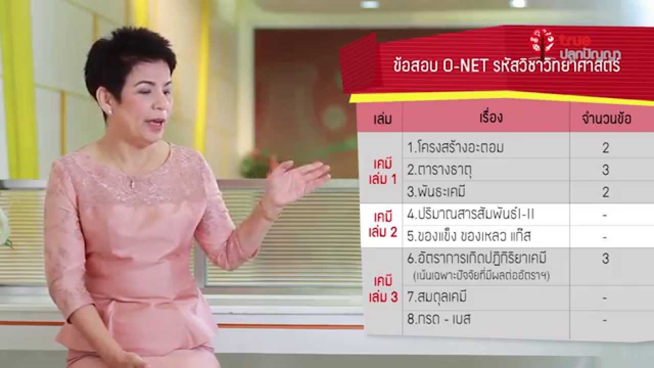 เทคนิคการสอบ เคมี โดย อ.อุ๊ โรงเรียนกวดวิชาวรรณสรณ์