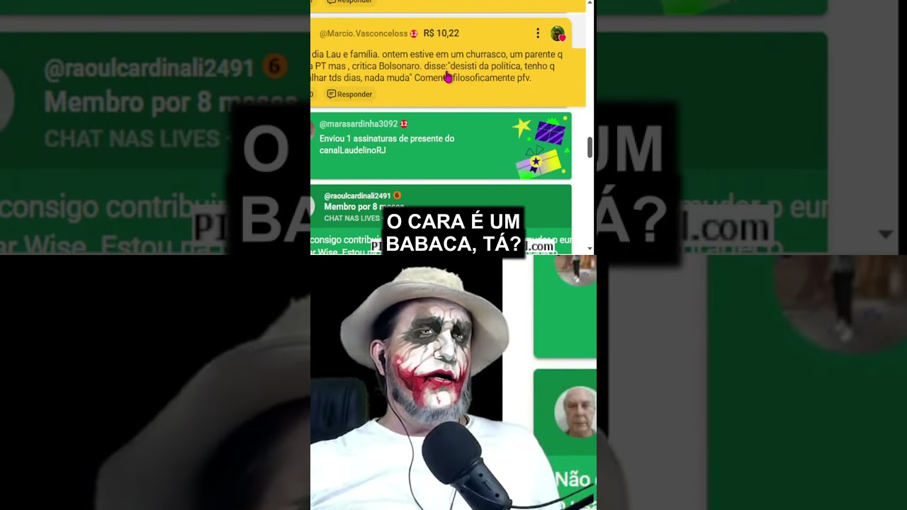 QUEM DIZ QUE LULA E BOLSONARO S&Atilde;O IGUAIS &Eacute; ESQUERDISTA ENVERGONHADO